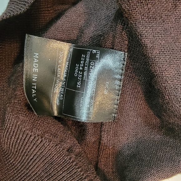 Men's Genuine Gucci V-Neck Sweater 100% Lana-Wool Made in Italy $900+ Size Large - Picture 3 of 6